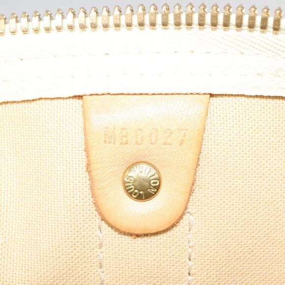 Louis Vuitton Keepall Bandouliere 55 White Canvas Travel Bag (Pre-Owned) - Picture 15 of 16